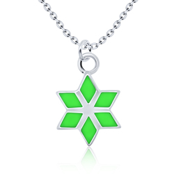 Symbolic Star Silver Necklace SPE-1353E